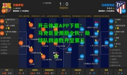 开云体育APP下载：马竞巨星激励全队，助球队四连胜升至第三